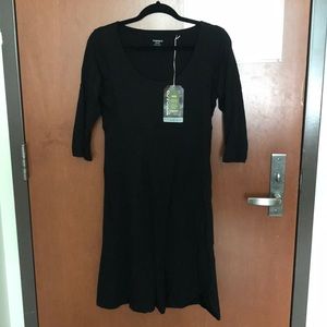 Toad&Co Nena 3/4 Dress in Black